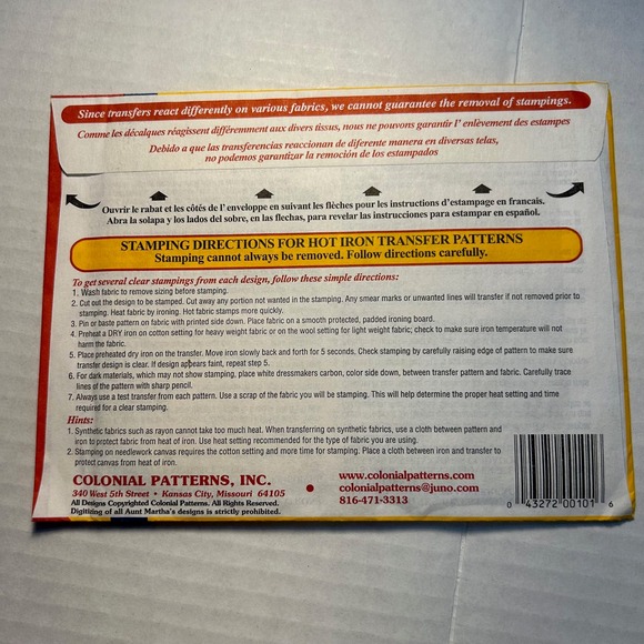 Aunt Marthas Hot Iron Transfers #3929 Happy Gadgets/#3785 T Shirt Fun NOS - Picture 5 of 5